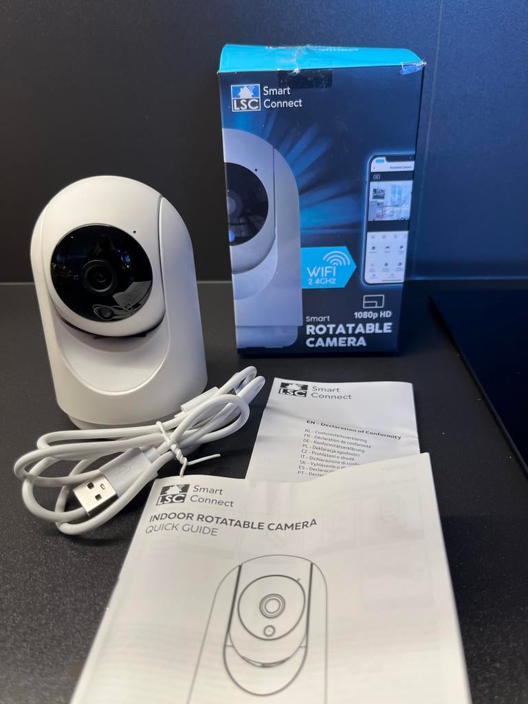 LSC Smart Connect Draaibare Camera - Nieuwstaat, Ophalen of Verzenden, Zo goed als nieuw, Binnencamera
