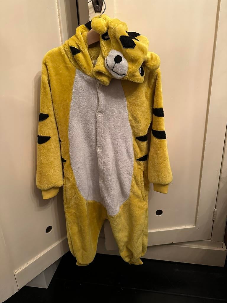 Leuk tijgerpsk / Pikachu mt 98-116, Carnaval, Overige maten, Ophalen of Verzenden, Zo goed als nieuw