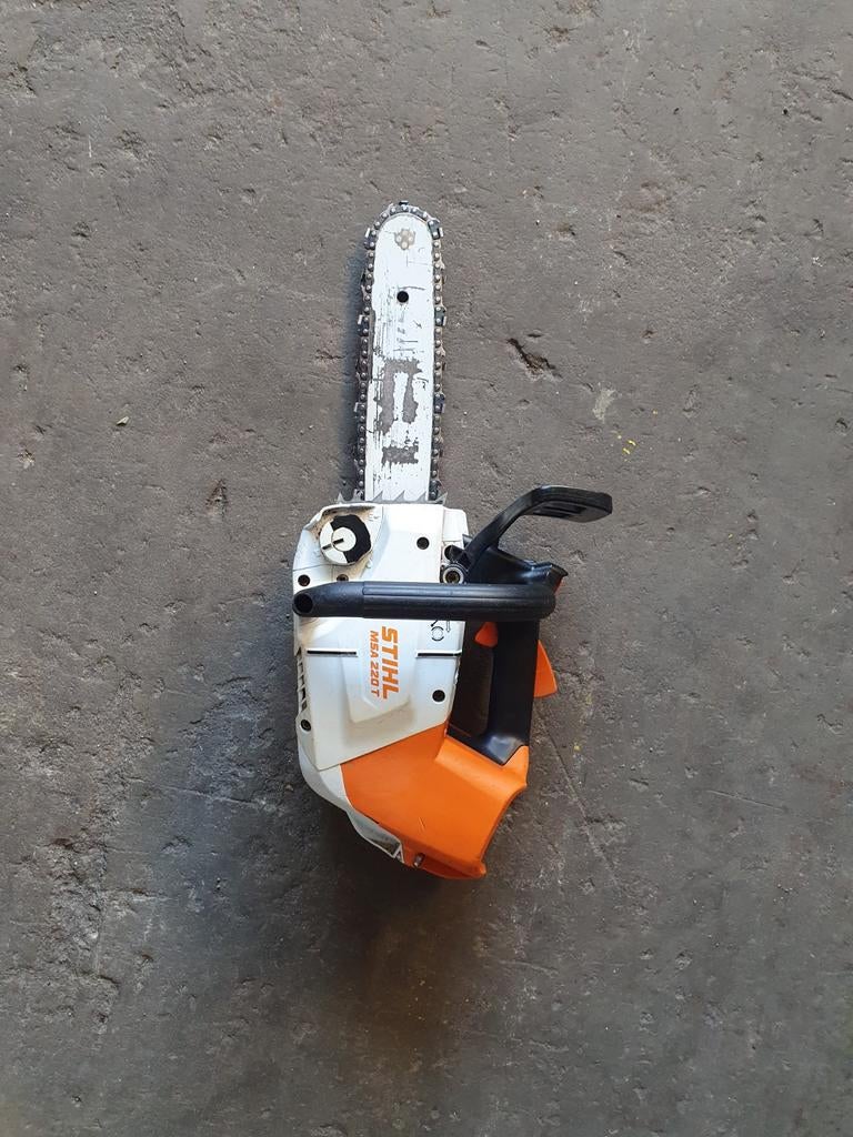 Stihl msa 220 t accu motorzaag, Ophalen of Verzenden, Gebruikt