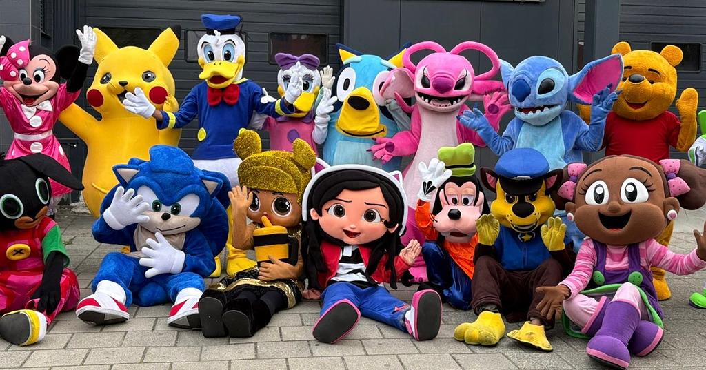 Elsa prinses inhuren, mascotte, Minnie mouse , schminkster, Kinderdisco
