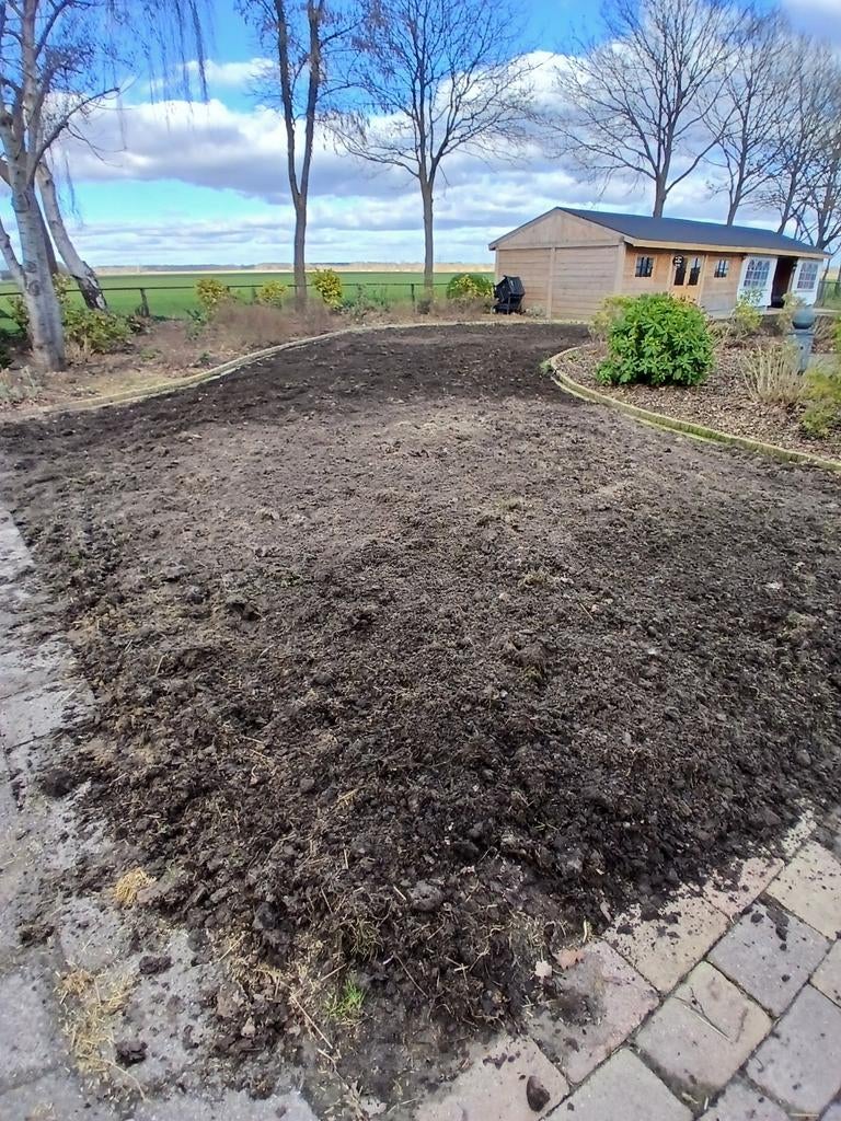 Moes(tuin) frezen, Ophalen