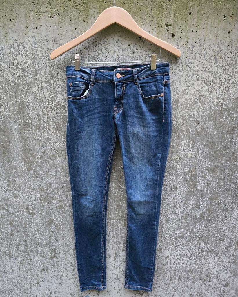 Clockhouse blauwe skinny spijkerbroek maat 34, Blauw, Ophalen of Verzenden, Zo goed als nieuw, W27 (confectie 34) of kleiner