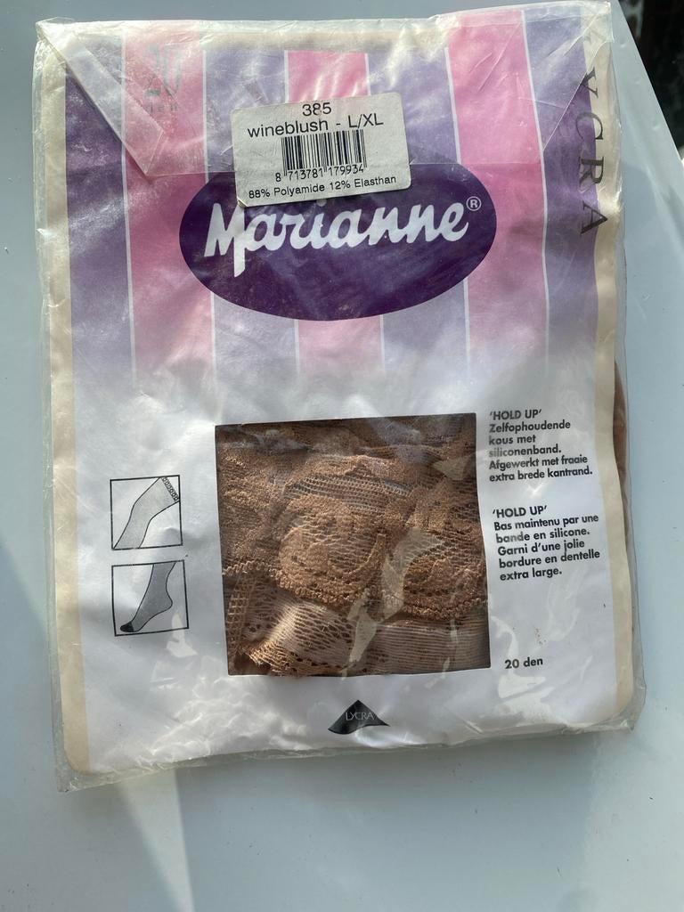 Marianne Hold Up Kousen L/XL Wineblush Nieuw, Maat 48/52 (XL), Overige kleuren, Nieuw, Ophalen of Verzenden