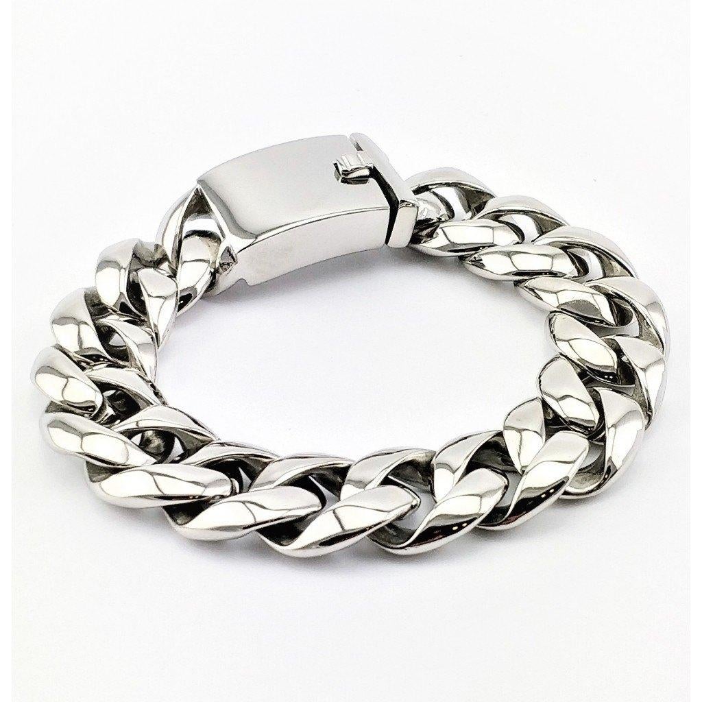 17mm Gepolijst 316L Roestvrijstalen Armband, Staal, Birgitta-Gracht 33, 6465 EL Kerkrade, Nederland, Verzenden, Nieuw
