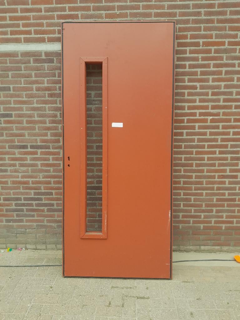 Hardhouten achterdeur nieuw (nr43), Ophalen, Nieuw, Buitendeur, 200 tot 215 cm