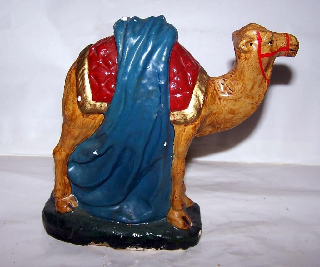 Prachtig beeld Dromedaris. H. 19cm. Izgs., Verzamelen, Beelden en Beeldjes, Ophalen of Verzenden, Zo goed als nieuw, Dier