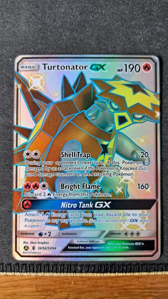 Turntonator GX Hidden Fates Shiny Vault HIF SV 52 Pokémon, Verzenden, Nieuw, Losse kaart, Foil