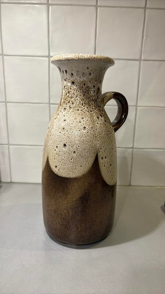West Germany Vaas Scheurich 493-37, Overige kleuren, Aardewerk of Porselein, Ophalen of Verzenden, Zo goed als nieuw
