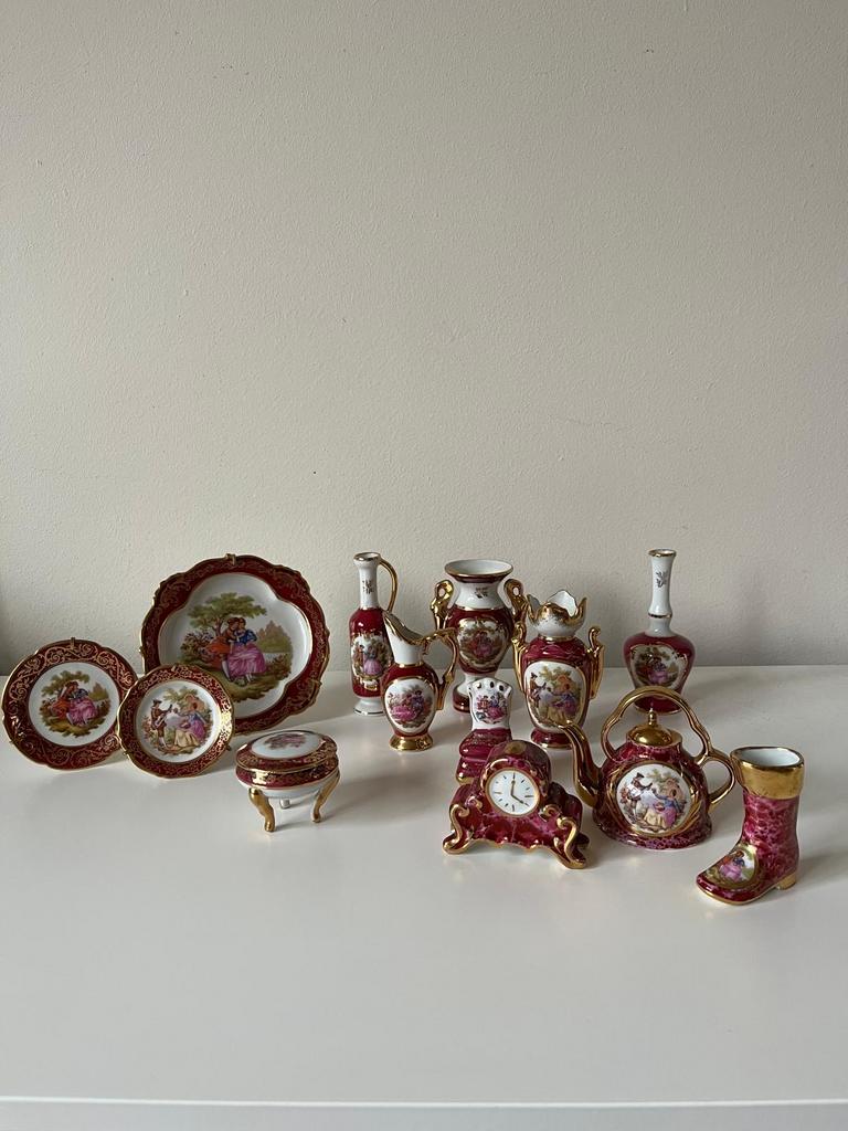Limoges France miniatuur porselein, Ophalen