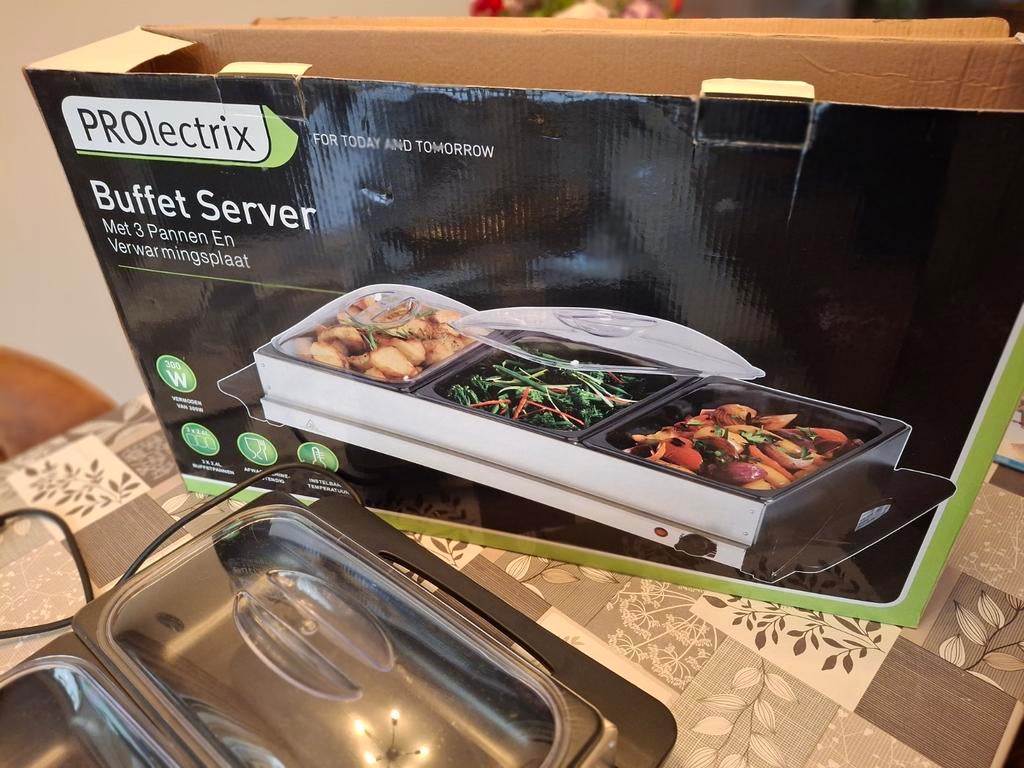 Buffet schalen  warmhoud plaat, Huis en Inrichting, Ophalen of Verzenden, Zo goed als nieuw, 25 tot 50 cm, Minder dan 100 cm