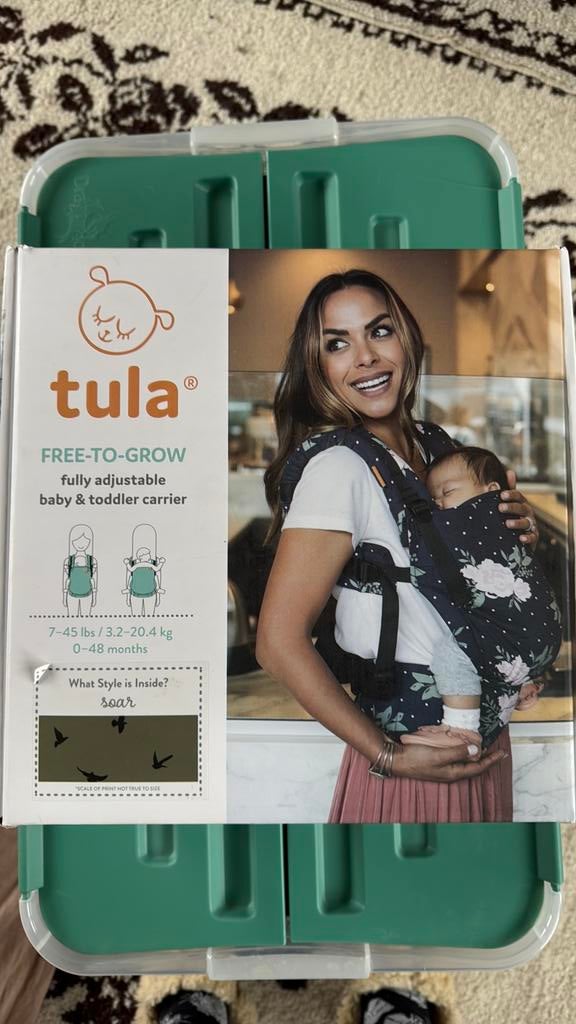 Tula Babydraagzakje, Kinderen en Baby's, Babydragers en Draagdoeken, Overige merken, Buik of Rug, Ophalen of Verzenden, Zo goed als nieuw