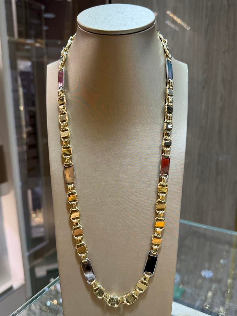 14KT Goud - 59.00 Gram - Ketting - PLATTE MAGNUM