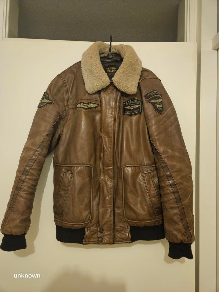 PME Hudson Leren Jacket XL - Zo goed als nieuw, Bruin, Maat 56/58 (XL), Ophalen of Verzenden, Zo goed als nieuw