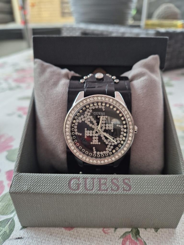 Guess horloge zwart, Ophalen, Staal, Guess, Polshorloge