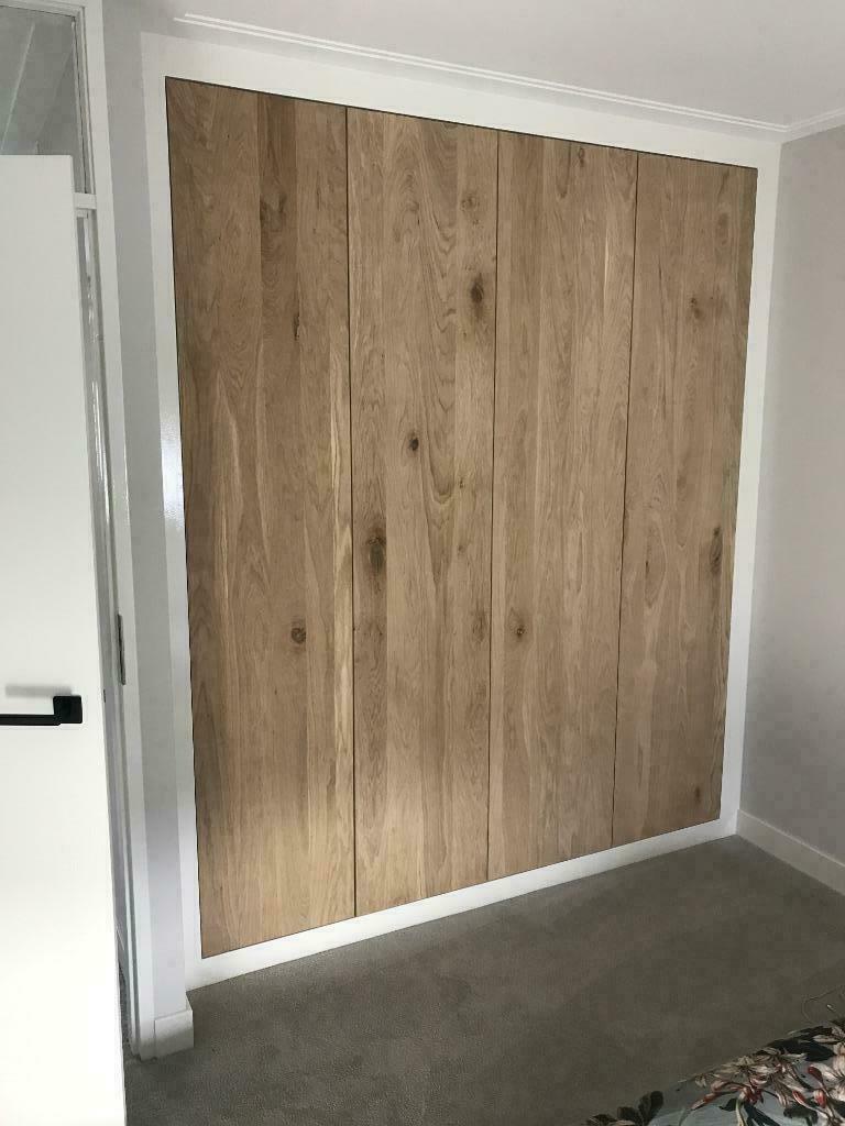 Vol massief Eiken timmerpaneel 2420 x 1220 x 22 mm blad, Ophalen, Nieuw, Hout, 20 tot 50 mm