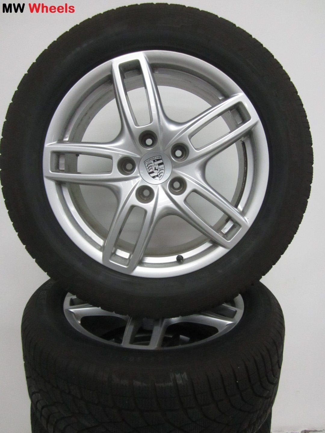 Porsche 19 inch Origineel Cayenne velgen met winterbanden, Auto-onderdelen, 19 inch, Gebruikt, -, 265 mm