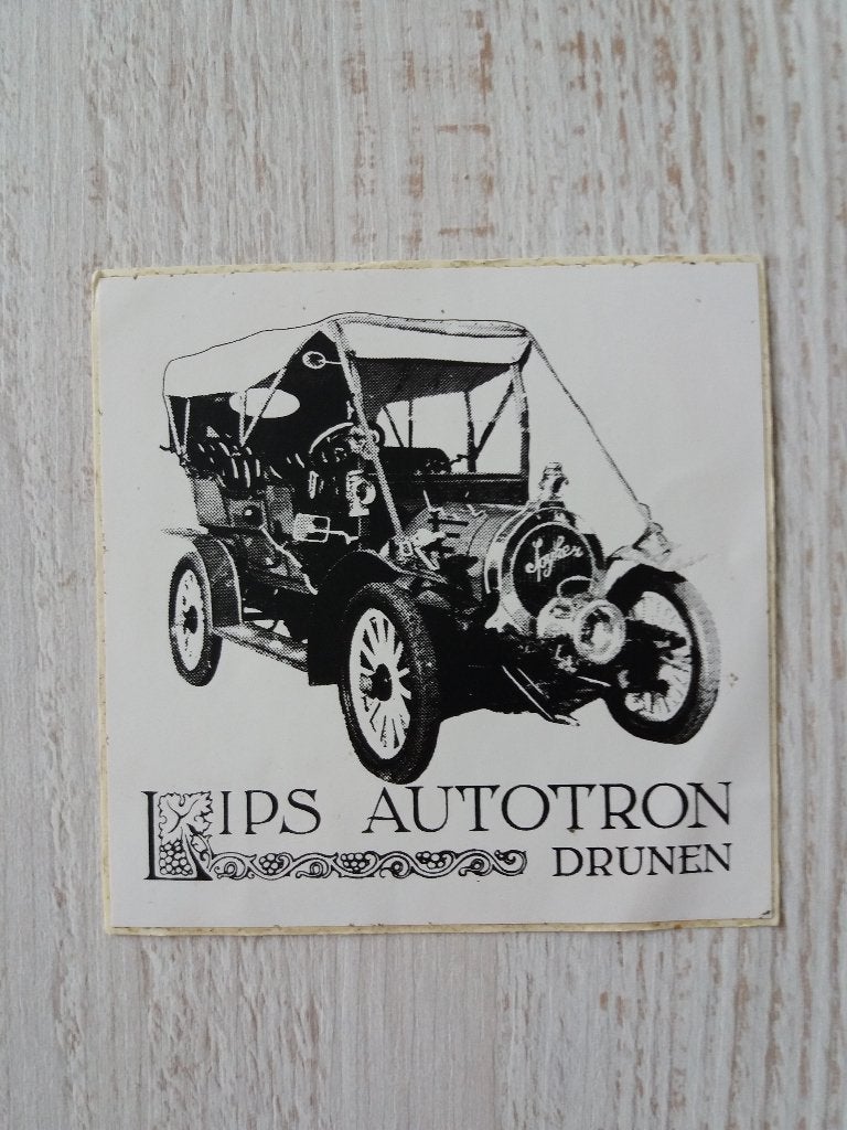sticker LIPS AUTOTRON te Drunen ( 3 ), Verzamelen, Ophalen of Verzenden, Zo goed als nieuw, Bedrijf of Vereniging