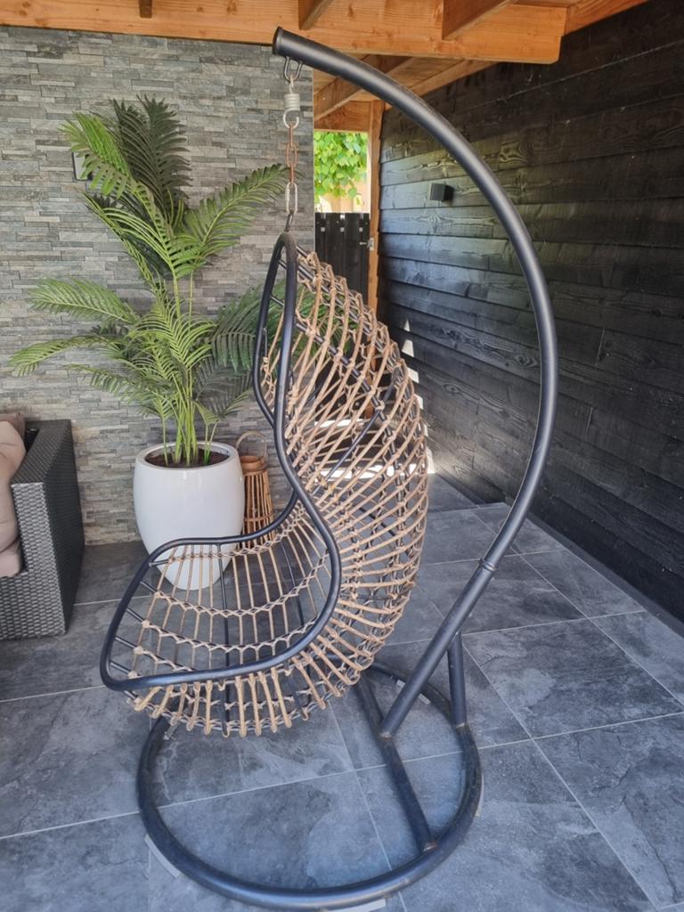 Hangstoel / Egg chair - Opknappertje, Ophalen, Gebruikt, Metaal