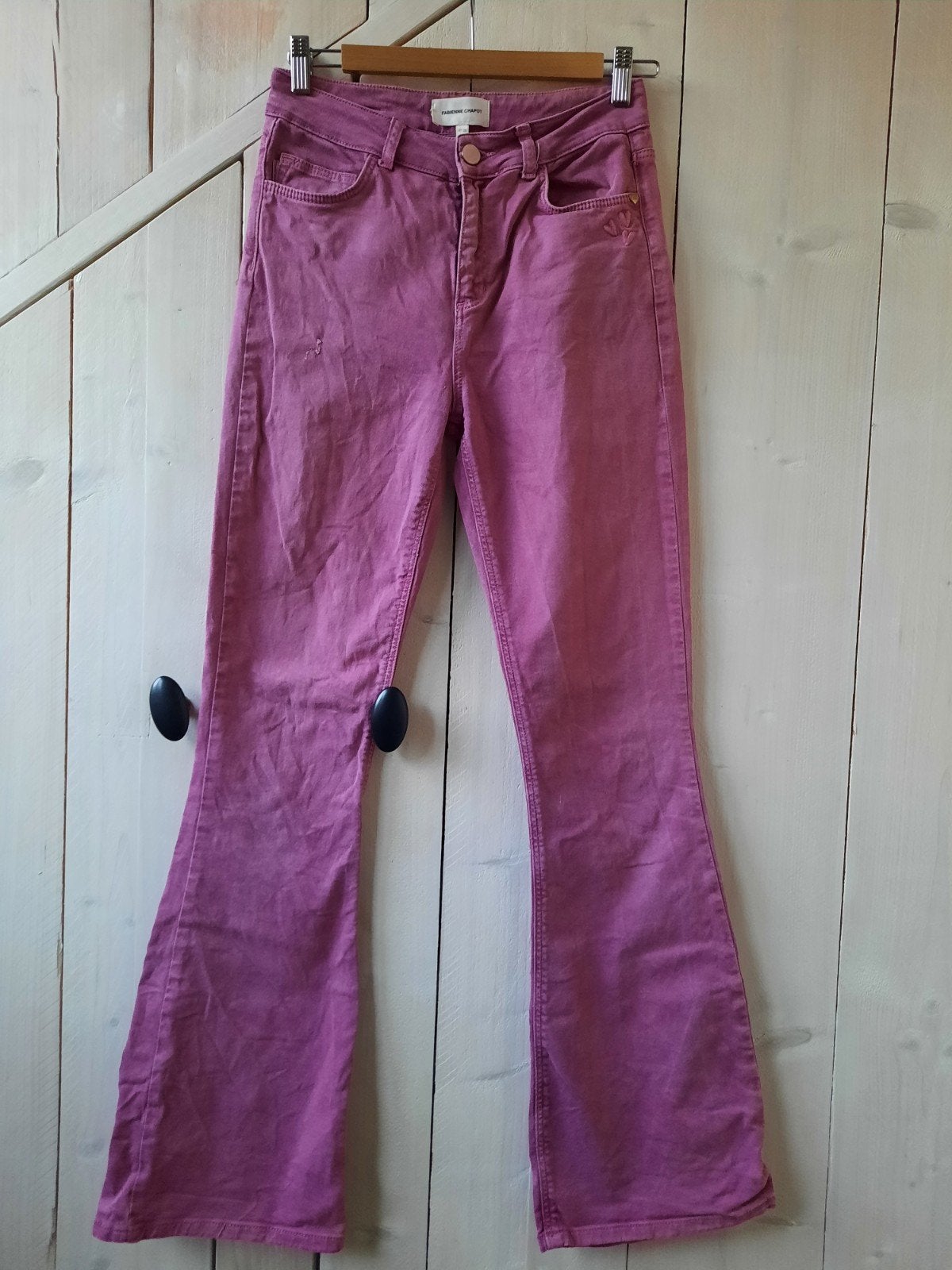 Fabienne Chapot Jeans 27/32 - Flared - Roze, Kleding | Dames, Overige kleuren, Ophalen of Verzenden, Zo goed als nieuw, Fabienne Chapot
