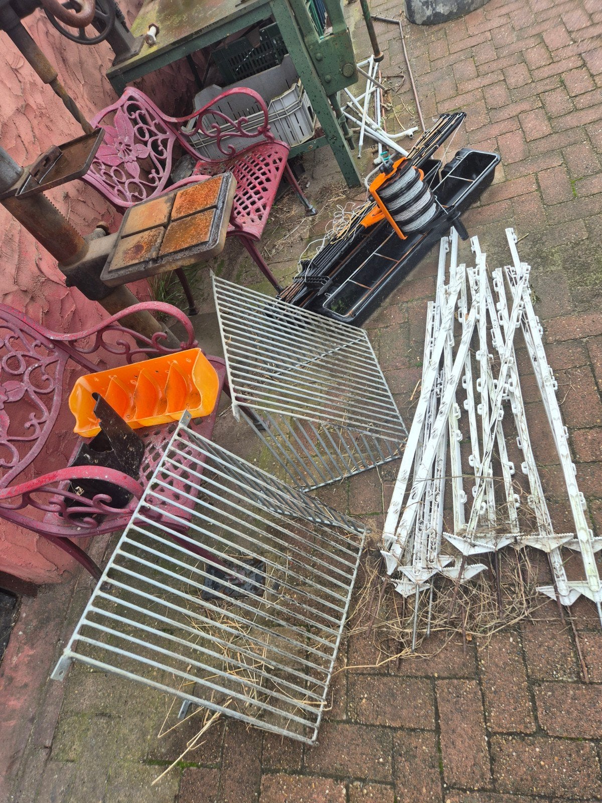 wei materiaal, Ophalen, Gebruikt