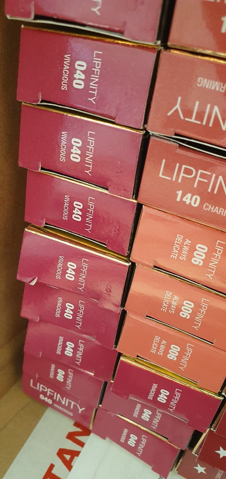 10 stuks Maxfactor lipfinity zonder topcoat nr 040, Verzenden, Nieuw, Overige kleuren, Handen en Nagels