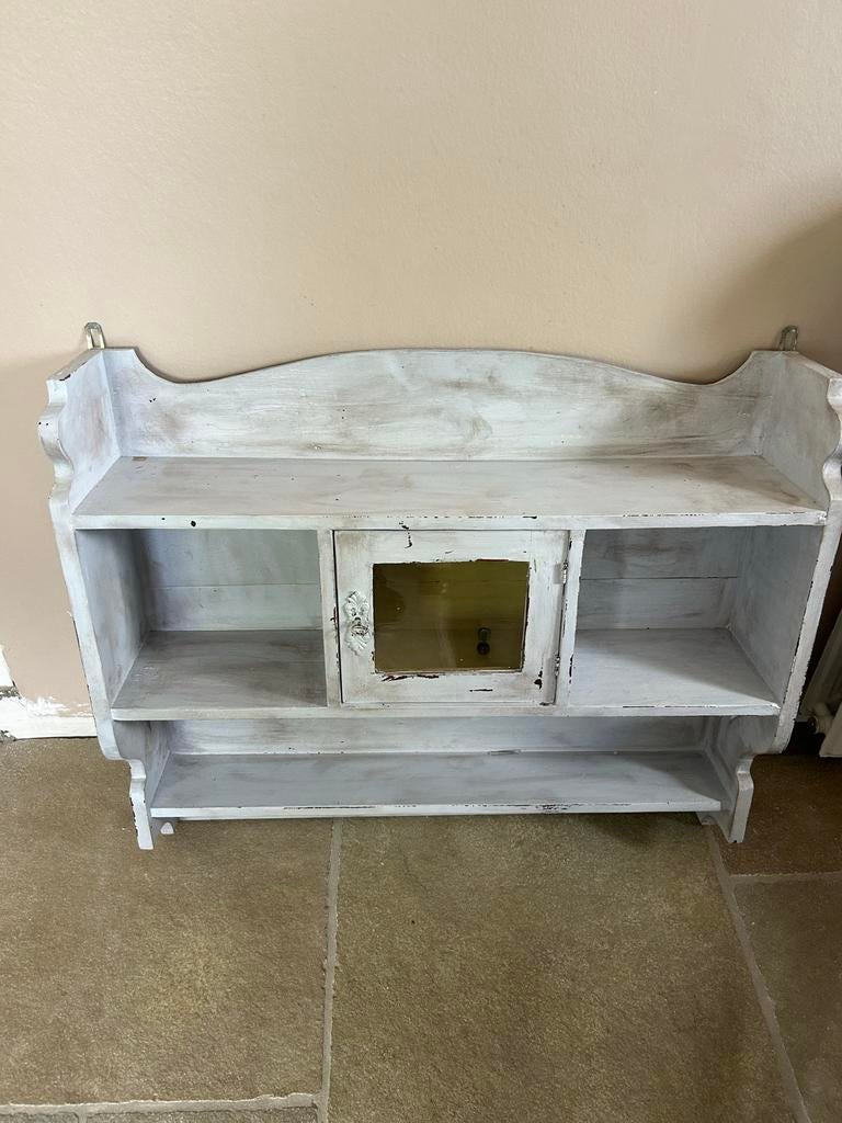 Brocant wandkastje - Shabby Chic stijl, Ophalen
