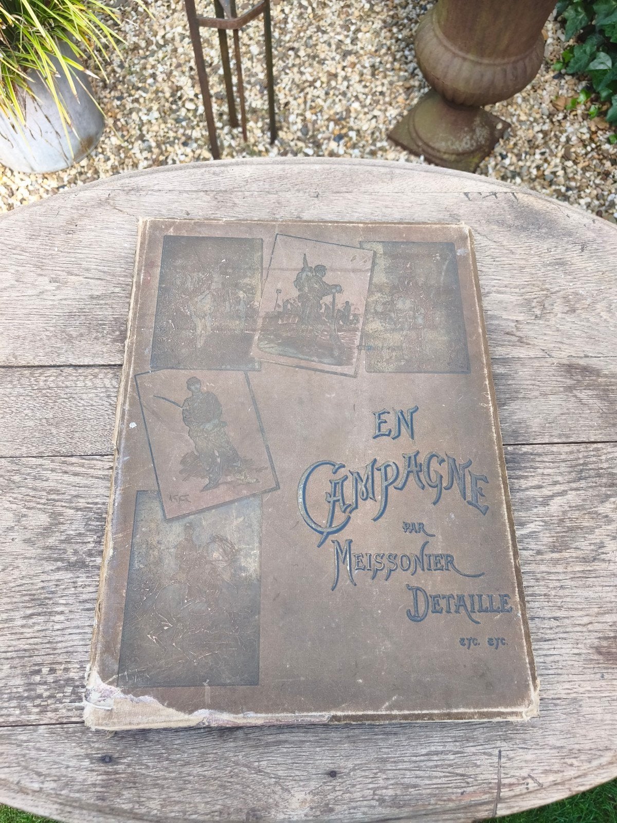 Oud Frans boek " en campagne " * schapenweide *, Ophalen of Verzenden