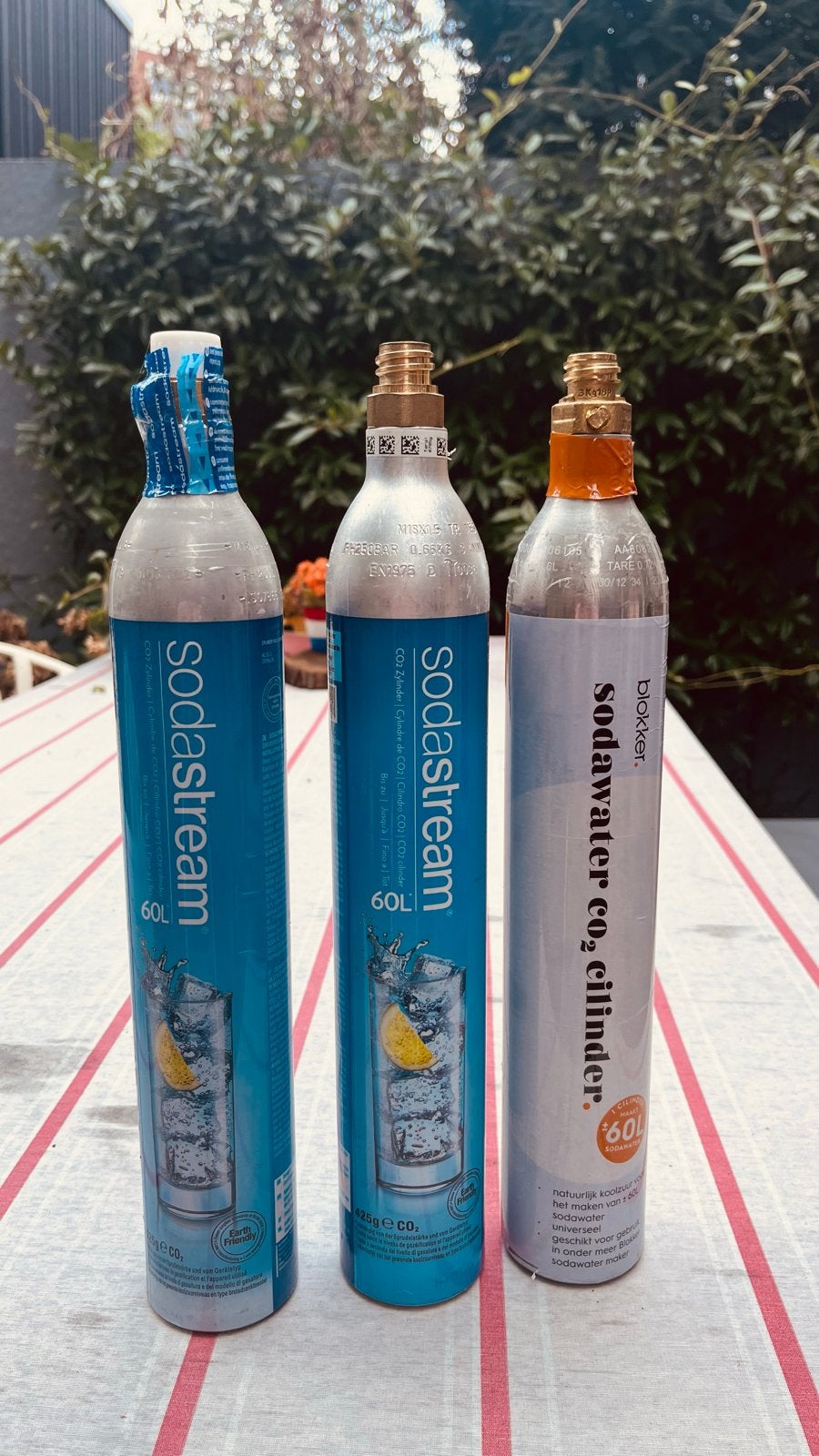 Sodastream en Blokker CO2 cilinders 60L, Ophalen, Gebruikt