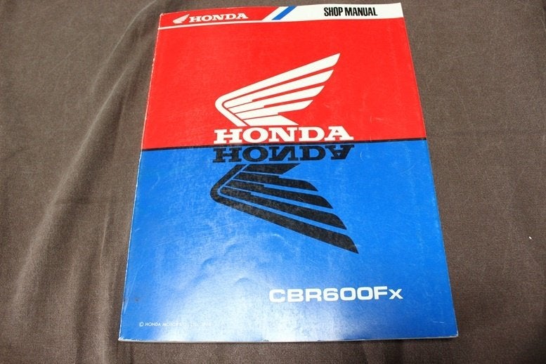 Honda CBR600 Fx 1998 / 1999 motorcycle shop manual, Motoren, Ophalen of Verzenden, Honda
