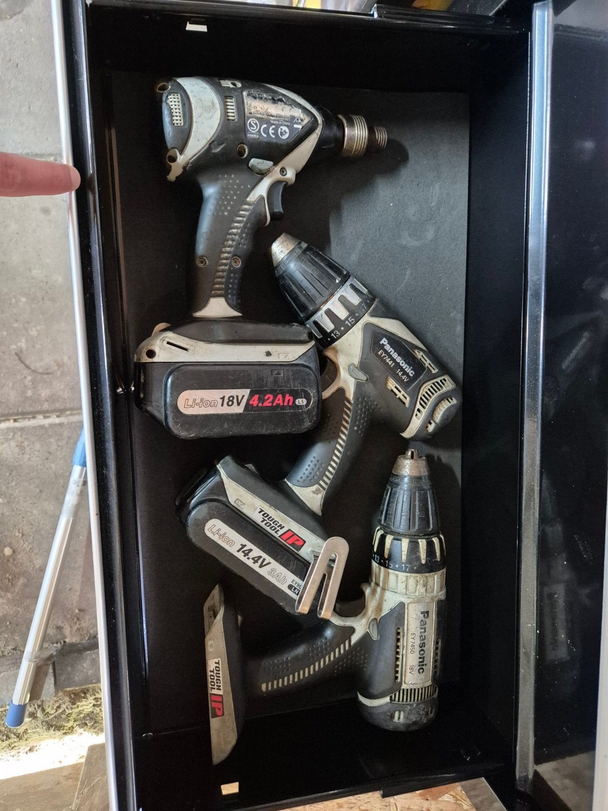 Boormachines en schroefmachines met accu's en laders, Ophalen, Gebruikt, Boor- en Schroefmachine