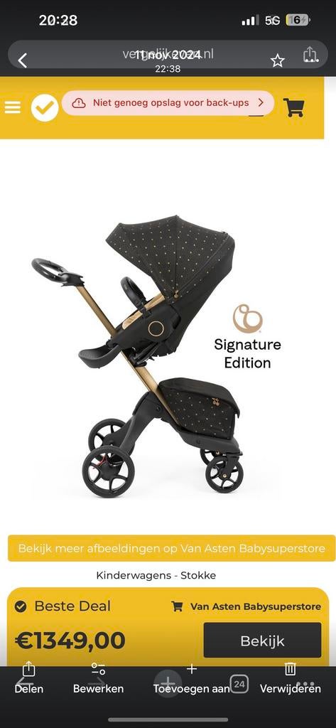 Stokke Xplory X Signature 3-in-1 Kinderwagen, Kinderen en Baby's, Kinderwagens en Combinaties, Overige merken, Ophalen of Verzenden