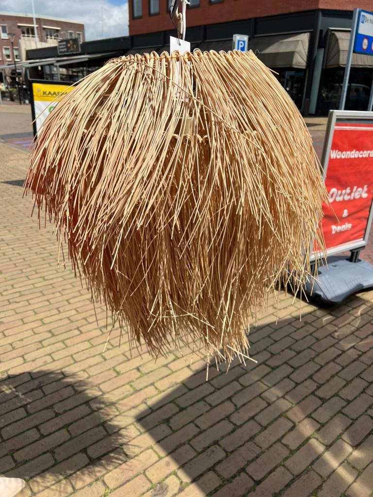 Ibiza stijl hanglamp (evt 2 op voorraad), Ophalen, Overige materialen, 50 tot 75 cm, Nieuw