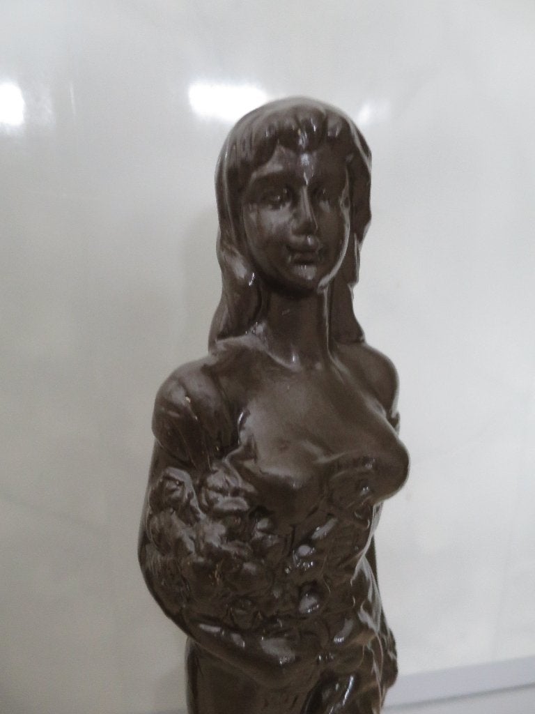 MOOI VROUW BEELD GEMAAKT UIT GIPS 38 CM, Ophalen of Verzenden