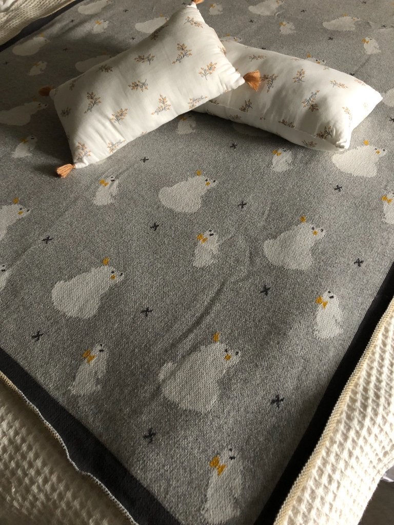 Noukies deken Nobodinoz kussens organic cotton Nieuw, Ophalen of Verzenden, Nieuw, Deken