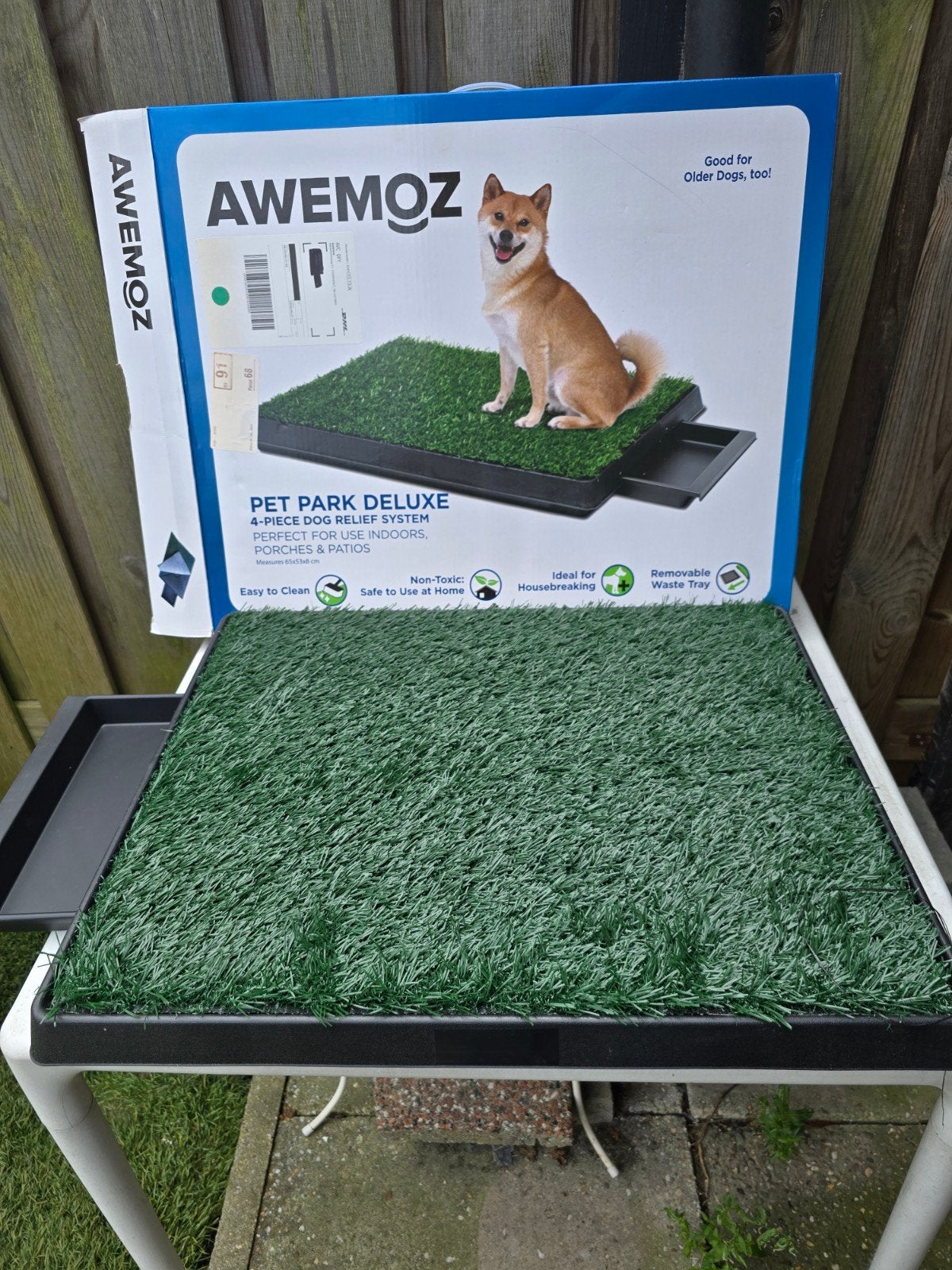 Honden "plasmat" plus extra grasmatje, nieuw in doos.., Ophalen