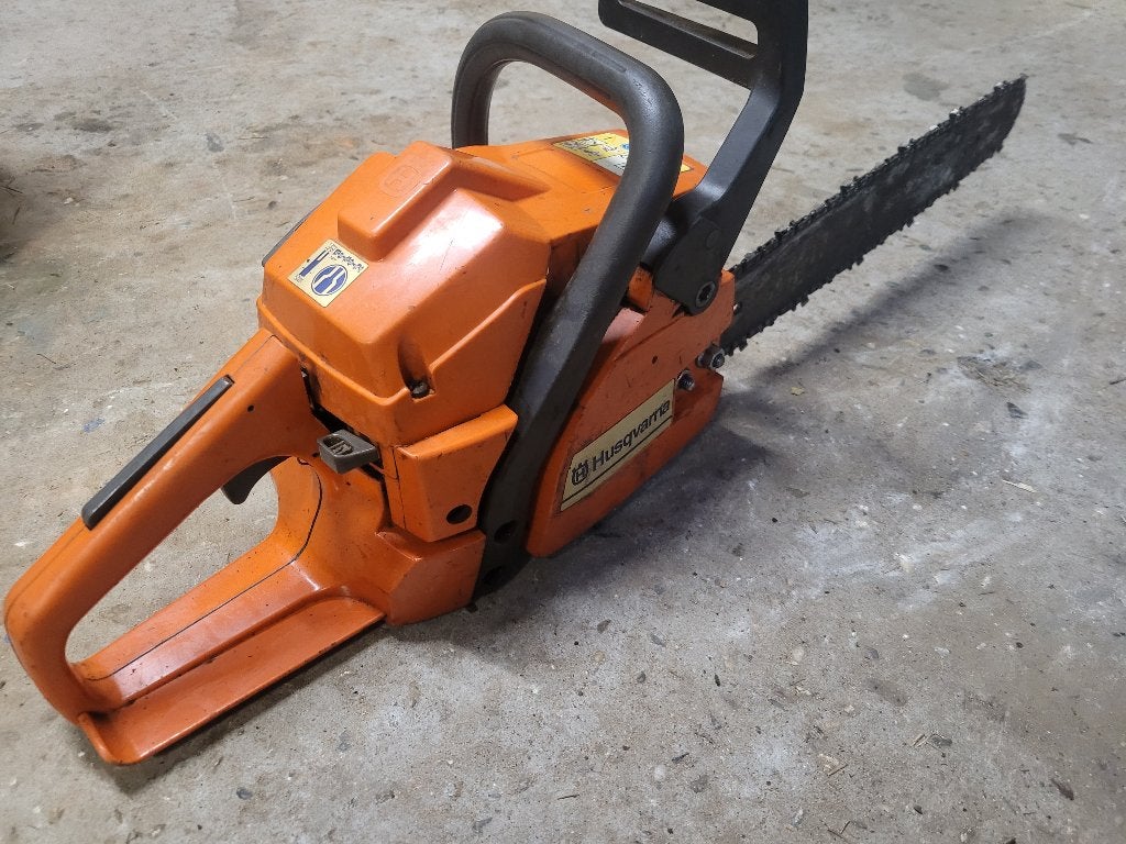 Husqvarna 136 kettingzaag, Ophalen, Gebruikt