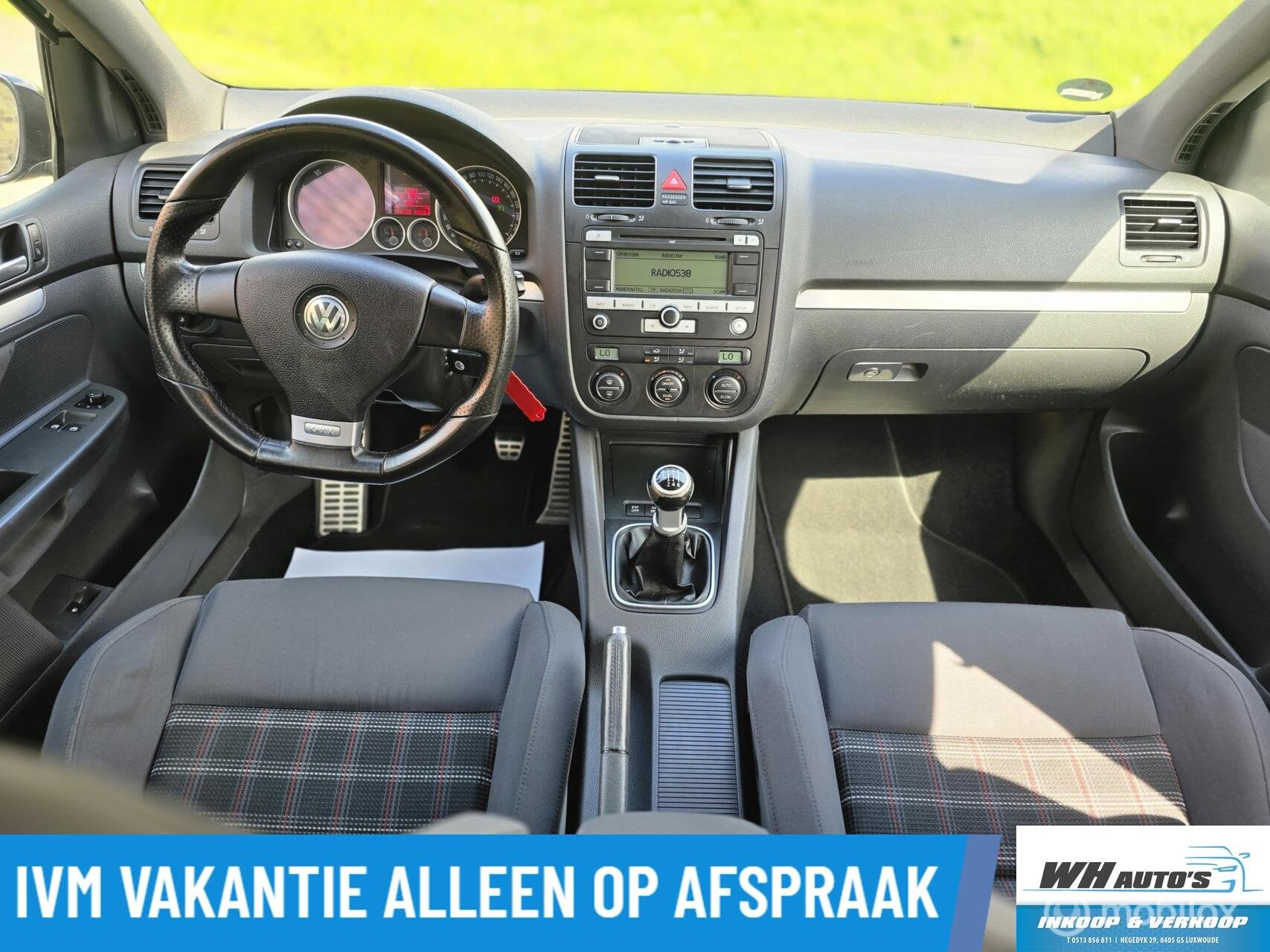 Volkswagen Golf 2.0 TFSI GTI, Gebruikt, 4 cilinders, Zwart, Origineel Nederlands