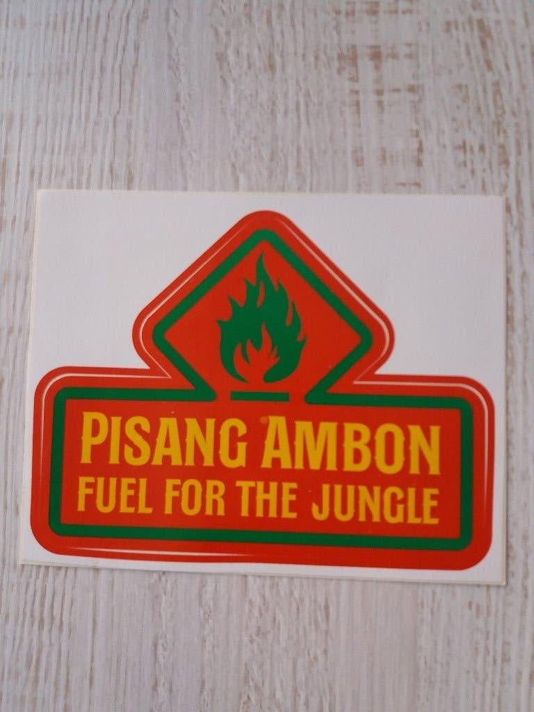 sticker PISANG AMBON fuel for the jungle, Ophalen of Verzenden, Zo goed als nieuw