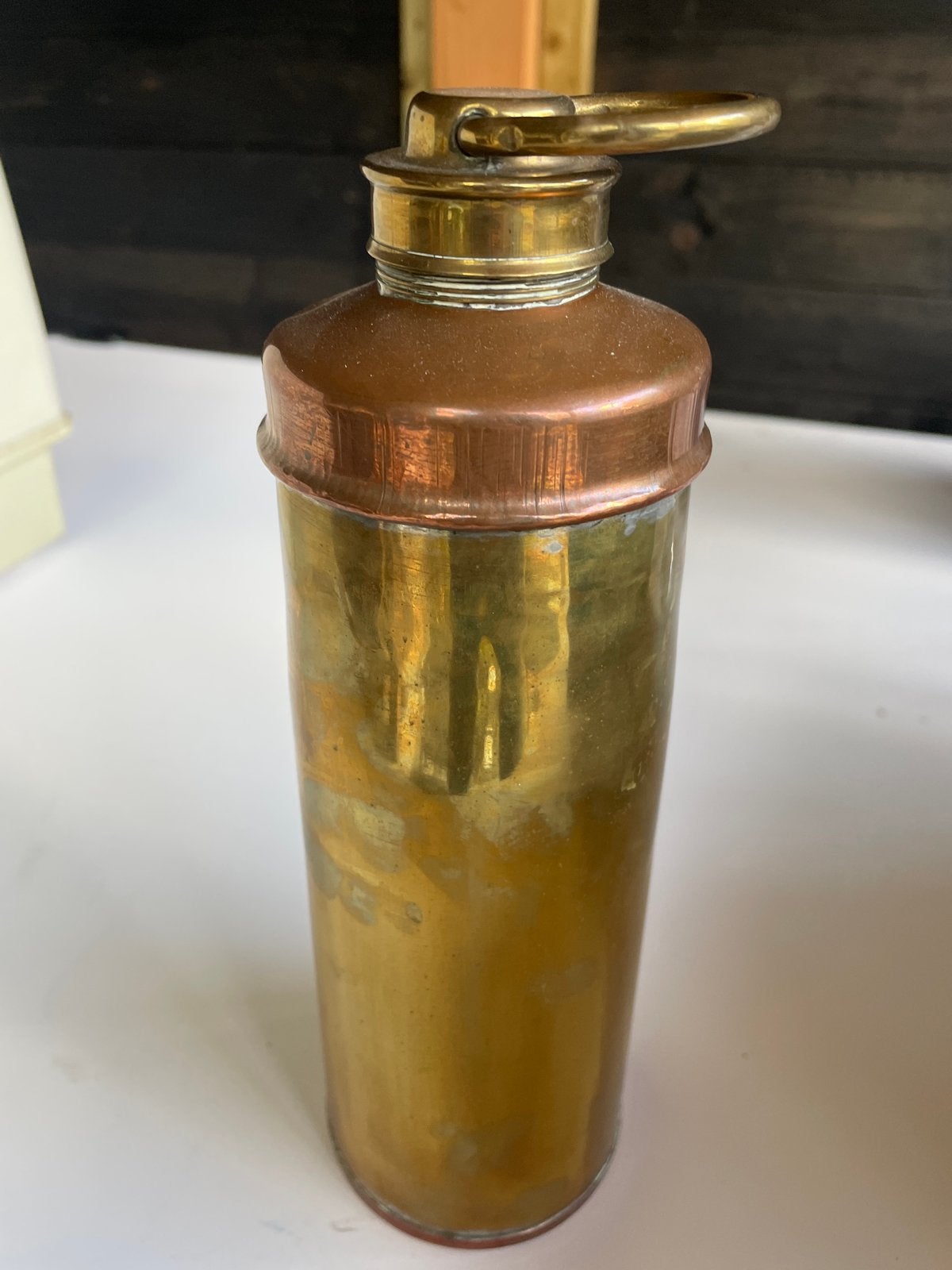 Antieke Koperen/Bronzen kruik, Ophalen, Koper