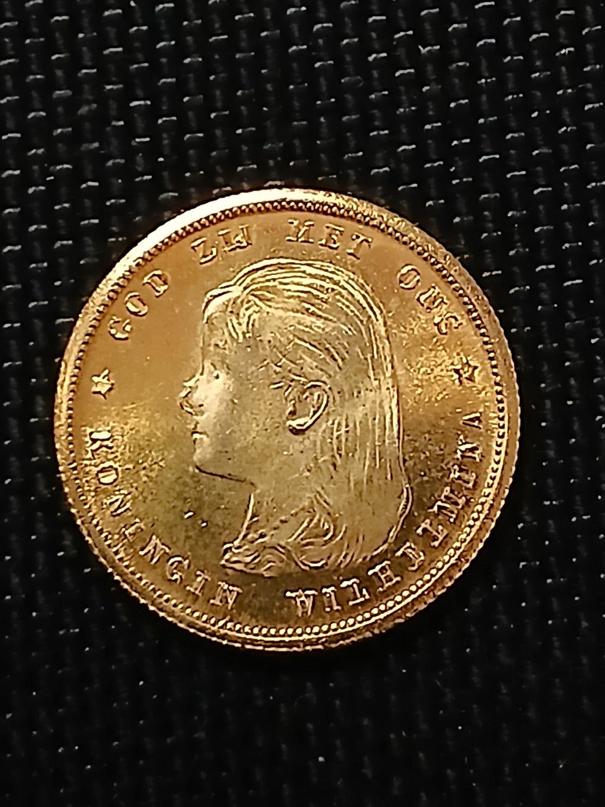 Goud op zilver Herderkings 10 gulden Tientje Wilhelmina 1897, Postzegels en Munten, Verzenden, Koningin Wilhelmina, Losse munt