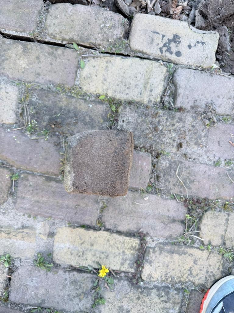 50m² gebakken terras klinkers, Ophalen, Gebruikt, Keramiek, Klinkers