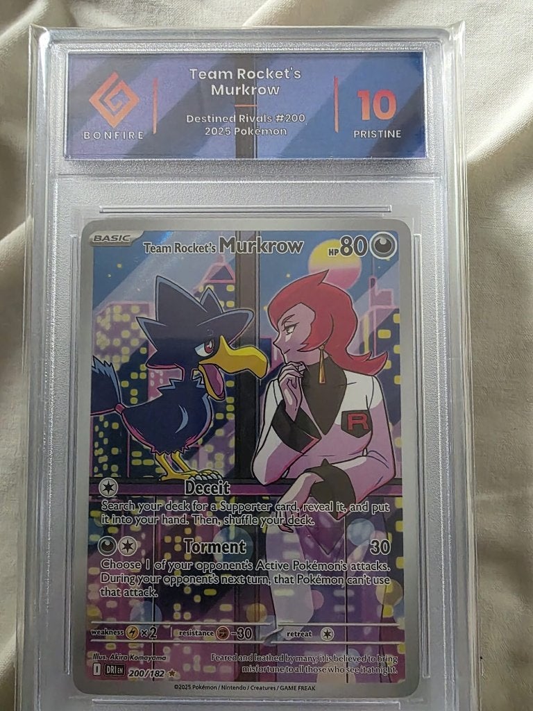 Team Rocket's Murkrow Pokémon Kaart