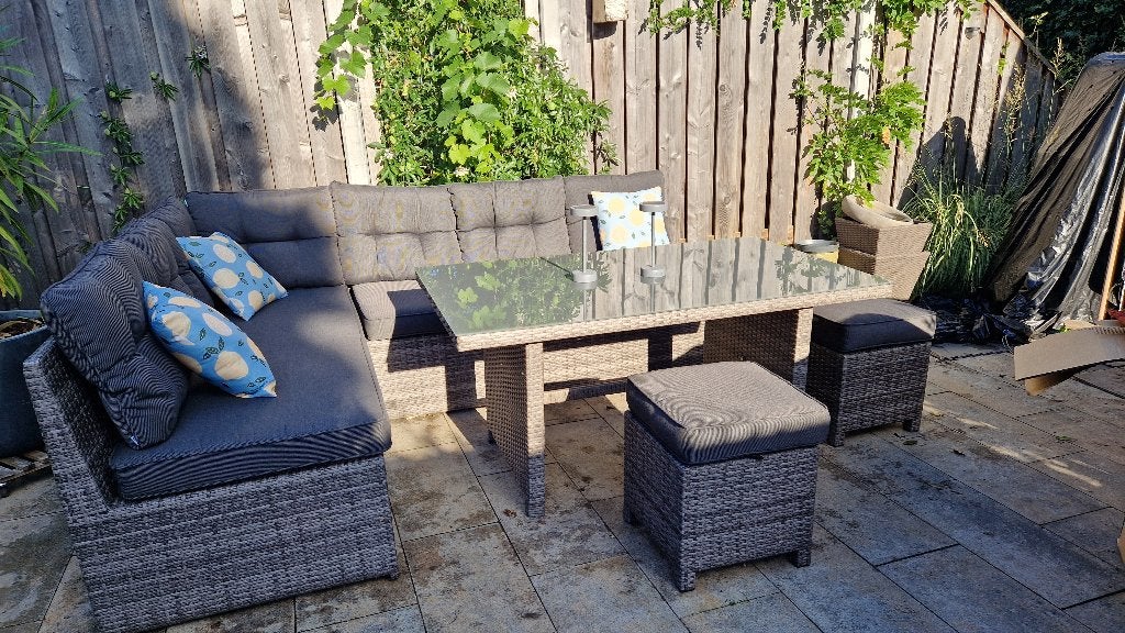 Lounge/Dining set, Ophalen, Gebruikt, Bank, 8 zitplaatsen