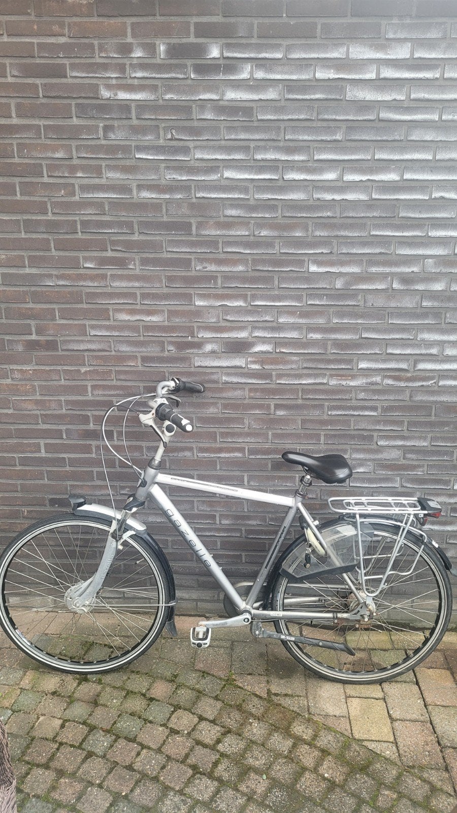 Gazelle Paris stationsfiets, Fietsen en Brommers, Fietsen | Heren | Herenfietsen, Ophalen, Gebruikt, Versnellingen, Schijfrem