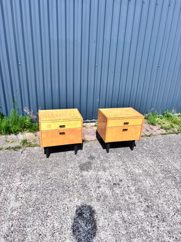 Vintage nachtkastjes setprijs, Ophalen, B, Gebruikt, Minder dan 45 cm