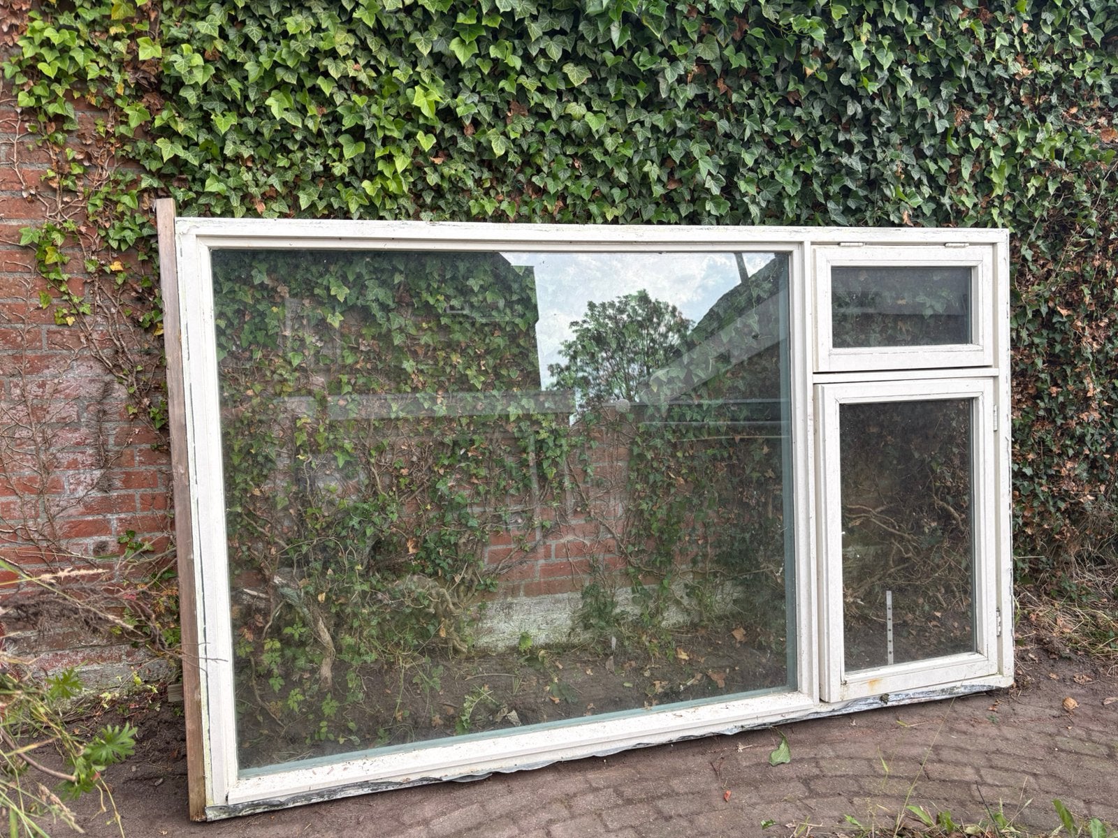 Houten kozijn met glas, Ophalen, Zo goed als nieuw, Hout, Raamkozijn