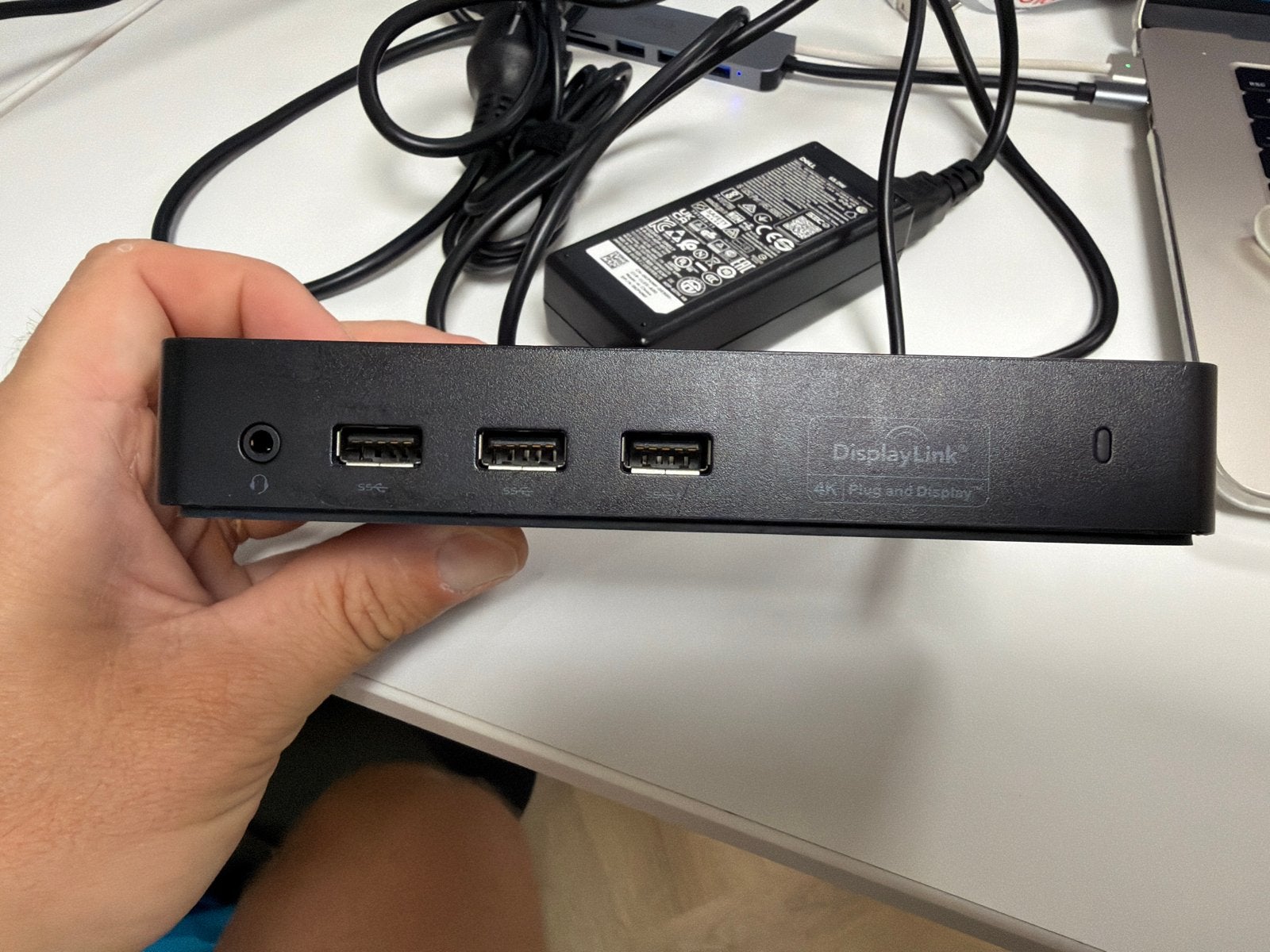 2x Dell DisplayLink 4K Plug & Display Docking Station, Ophalen, Gebruikt, Docking station, Laptop