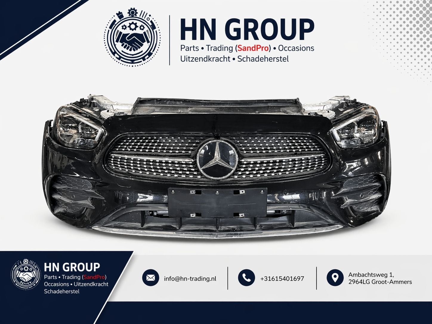 Mercedes-Benz E W213 Voorfront, Gebruikt, -, Ophalen of Verzenden, Bumper