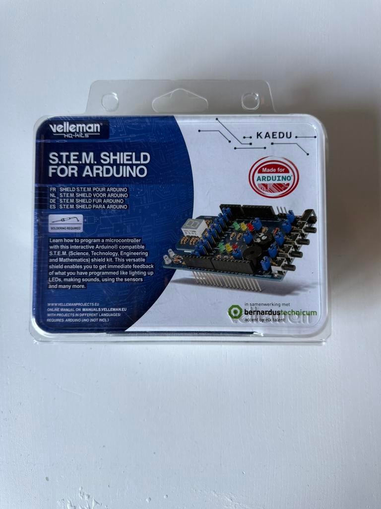 STEM Shield voor Arduino Uno – Nieuw in Verpakking, Ophalen of Verzenden, Zo goed als nieuw