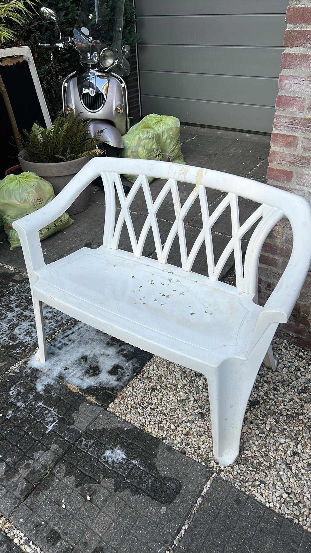 Tuin bank, Ophalen, Gebruikt, Hout
